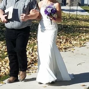Gorgeous mermaid Maggie Sottero wedding dress